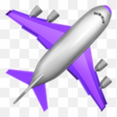 Purple Emoji Tumblr Travel Plane - Ios Airplane Png