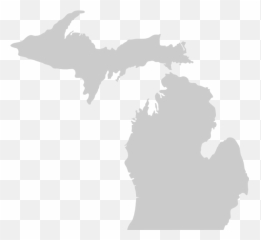 Michigan Mitten State Outlines Vectors - State Of Michigan Clipart Png
