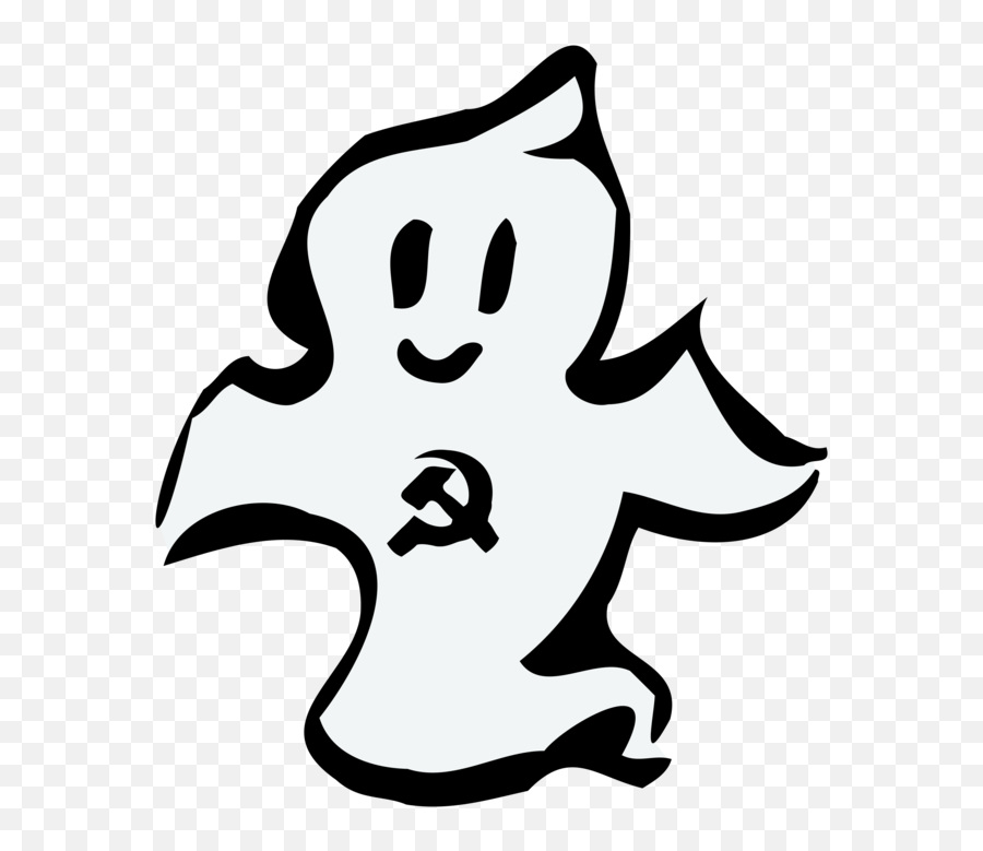 Line Art Silhouette Monochrome Png Ghost