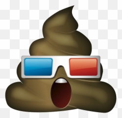 3d Glasses Poo - Poop Emoji Heart Eyes Png,Glasses Emoji Png