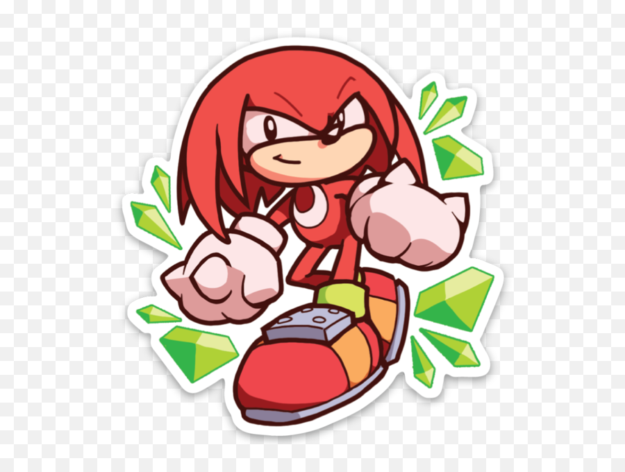 Knuckles The Echidna - Knuckles Sticker Png,Knuckles The Echidna Png