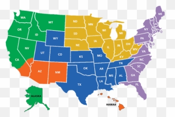 Usa - Origin Vs Destination Based Sales Tax Png,Usa Map Png