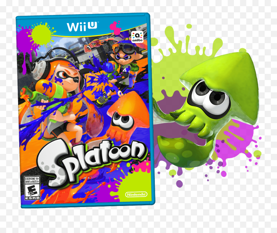 Download Splatoon Package - Splatoon Wii U Full Size Png Splatoon Wii U ...