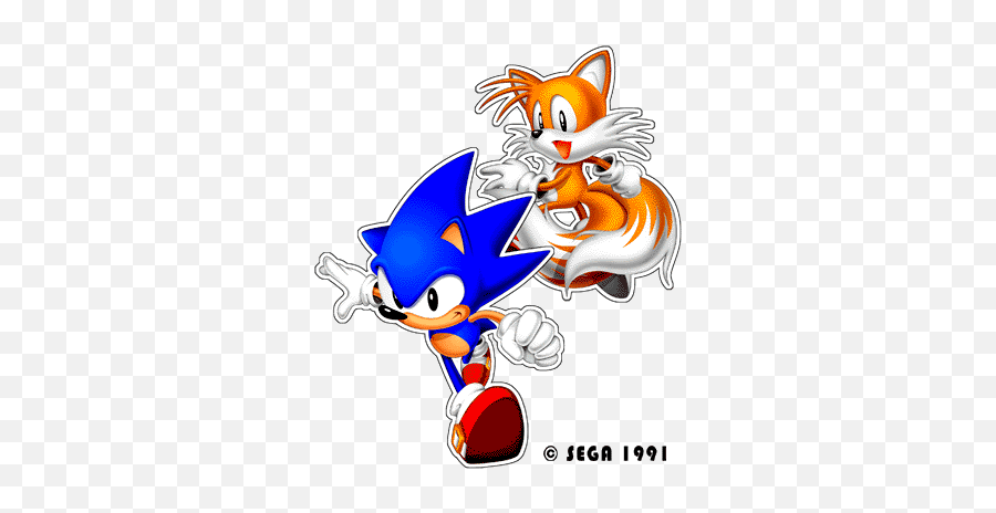 Normal Sonic Picture - Sonic Jam Sonic Art Png,Sonic And Tails Logo