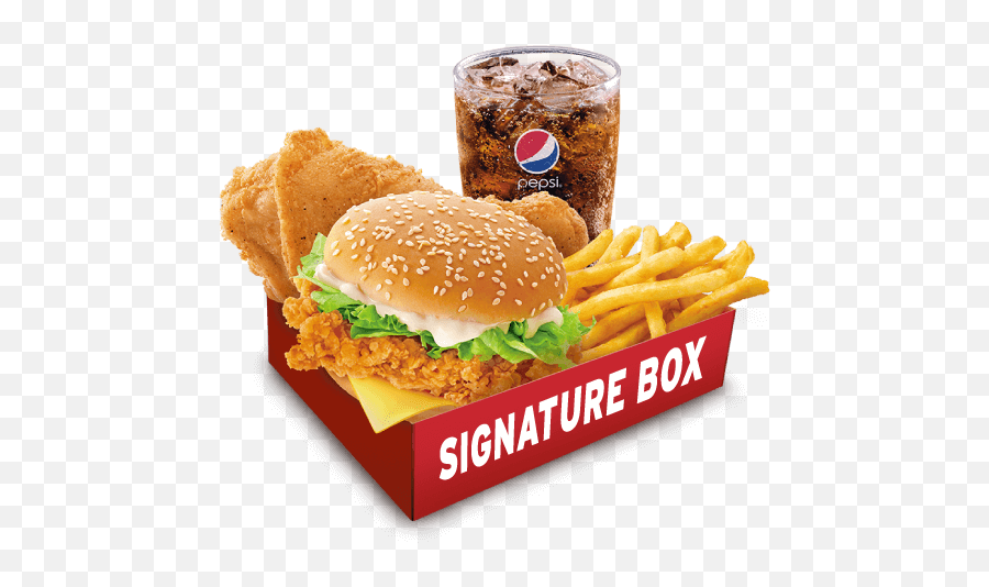 Download - Kfc Zinger Burger Set Png Image With No Kfc Zinger Burger Set,Kfc Logo