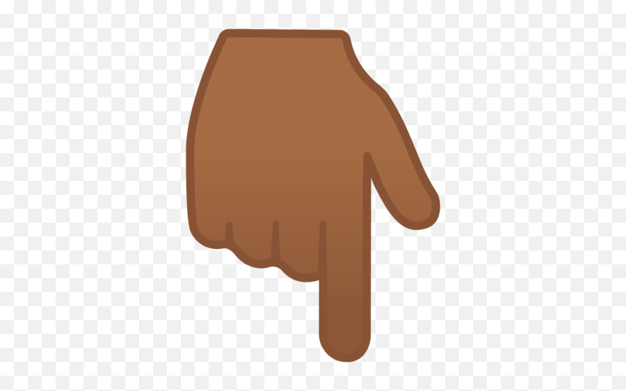 Backhand Index Pointing Down Medium - Dark Skin Tone Emoji Hand Pointing Down Emoji Png,Point Finger Png