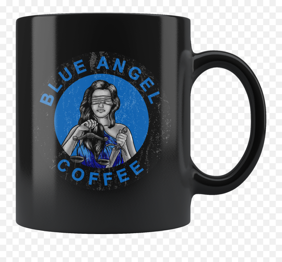Lady Justice Coffee Mug - Blue Angel Coffee Magic Mug Png,Lady Justice Png