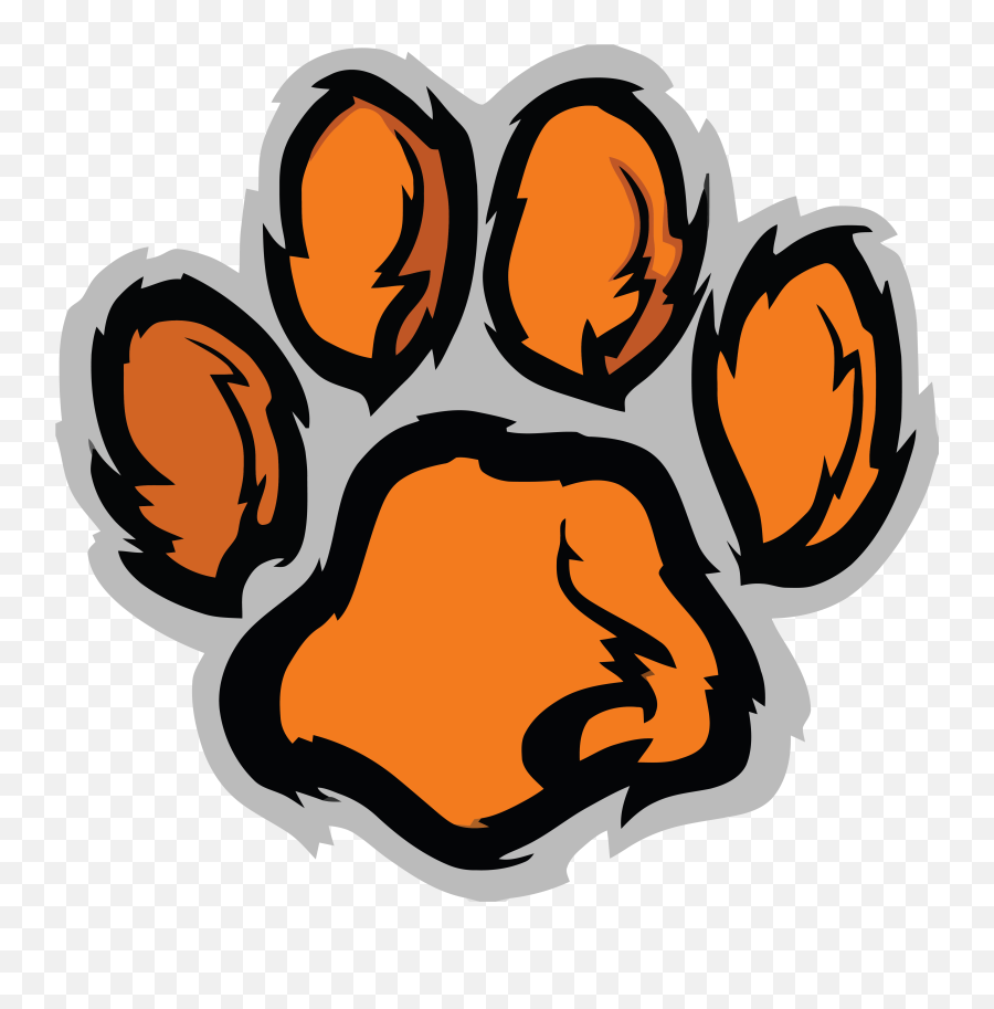 Tiger Paw Print Clipart - Tiger Paw Clipart Png,Tiger Paw Png