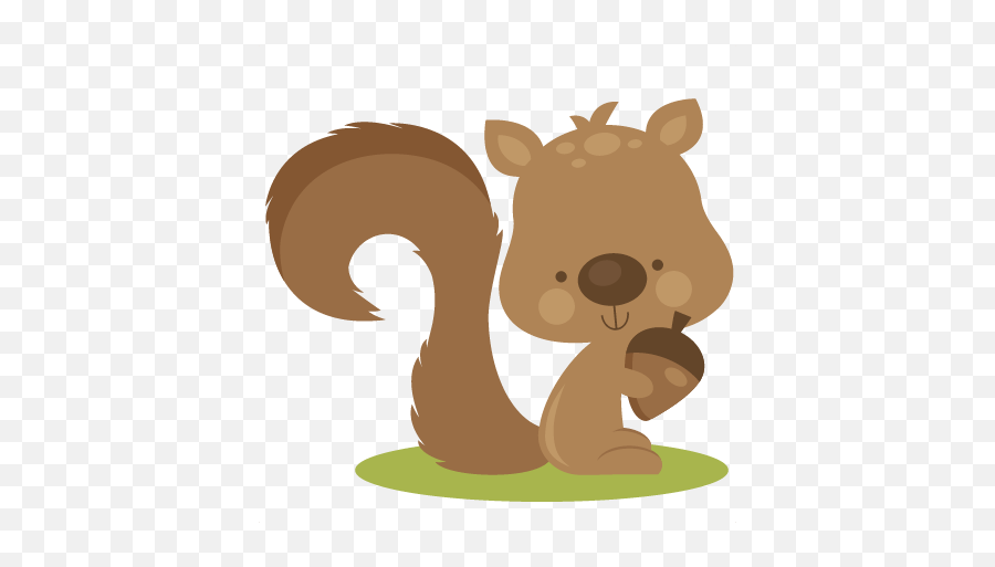 Fall Squirrel Svg Cutting Files For - Squirrel Cute Clip Art Png,Squirrel Clipart Png