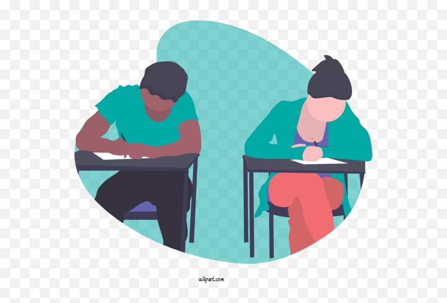 Table Furniture Sitting For Homework - Education Institute Png,People Sitting At Table Png