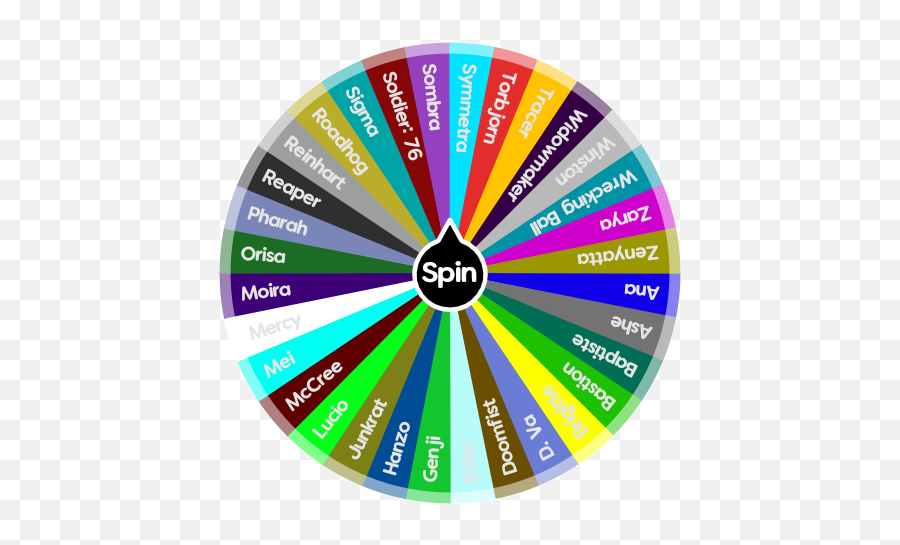 Overwatch Heroes Spin The Wheel App - Dot Png,D.va Logo