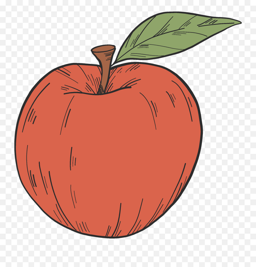 Red Apple Clipart - Apple Png,Apple Clipart Transparent
