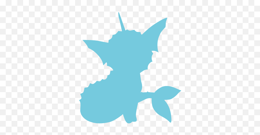 Transparent Vaporeon - Silhouette Of A Pokemon Png,Vaporeon Transparent