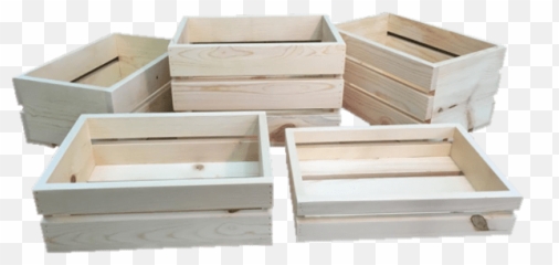 Large Pine Wood Crates - Short Wooden Crate Transparent Short Wood Crate Png,Crate Png