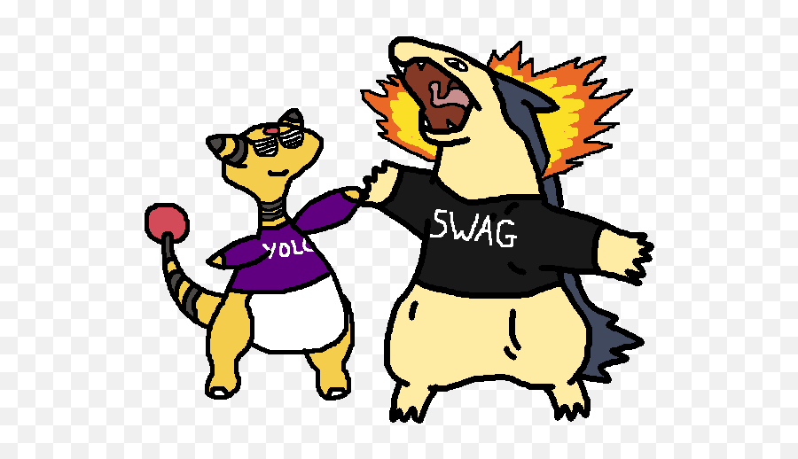 I See Your Paperclip And Raise You A Typhlosion An - Fictional Character Png,Typhlosion Png