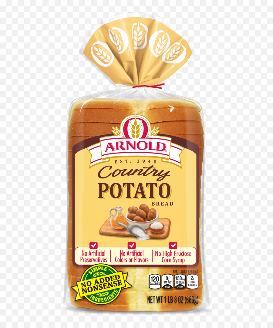 Arnold Premium Breads Potato - Oroweat Country Potato Bread Png,Bread Slice Png