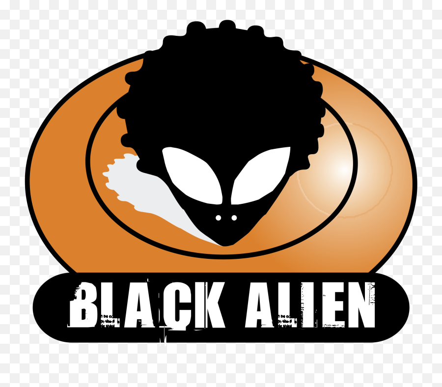 Black Alien Logo Png Transparent U0026 Svg Vector - Freebie Supply Alien Head With Afro,Alien Transparent