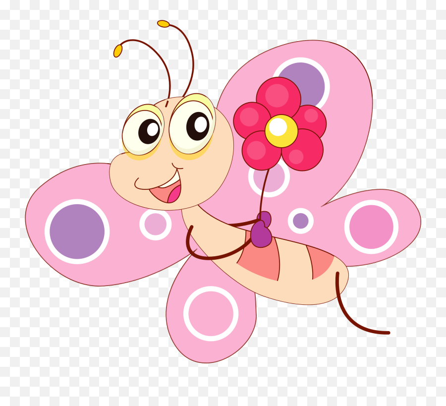 Cartoon Enchanted Butterfly Clipart - Cute Butterfly Clipart Png,Butterfly Transparent