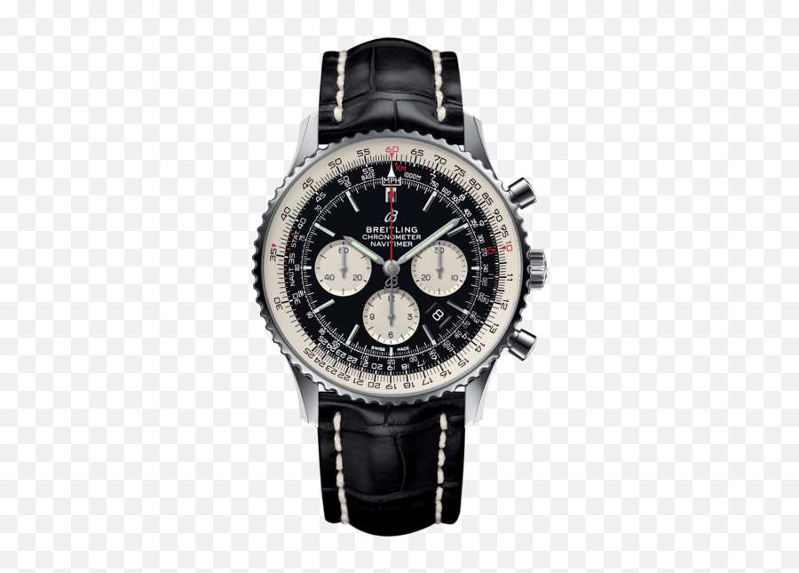 Navitimer B01 Chronograph 46 Stainless - Breitling Navitimer Chronograph Png,Design Icon Watch