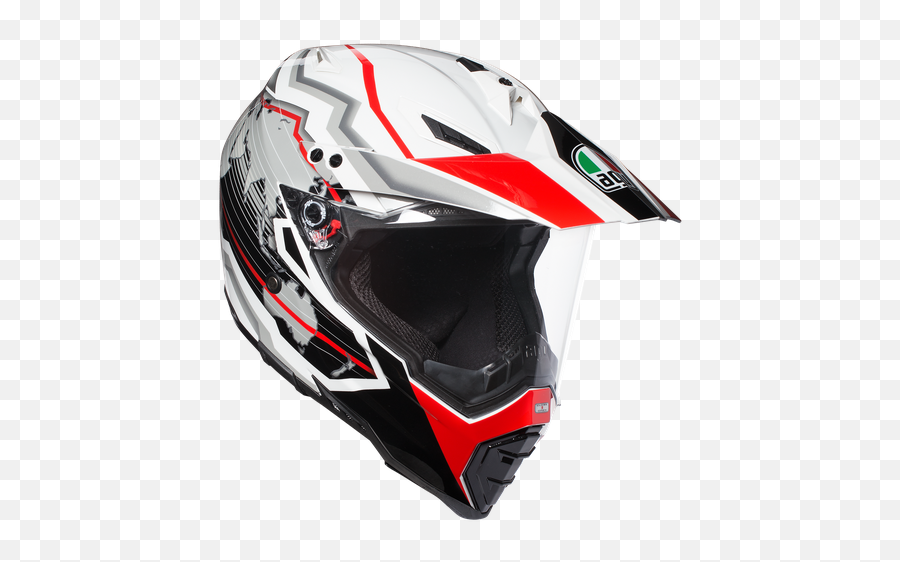 Ax - 8 Dual Evo E2205 Multi Earth Whiteblackred Agv Ax8 Dual Evo Earth Png,Red Icon Motorcycle Helmet