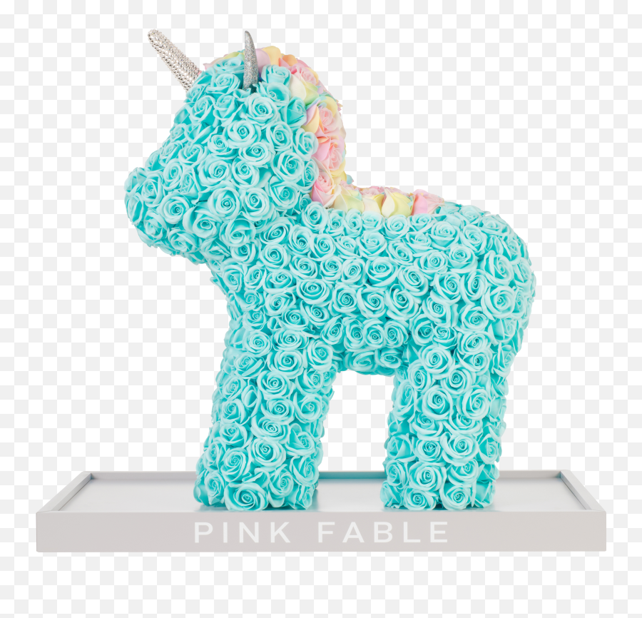 Soap Flower Unicorn Blue - Pink Fable Unicorn Png,Unicorn Icon For Facebook