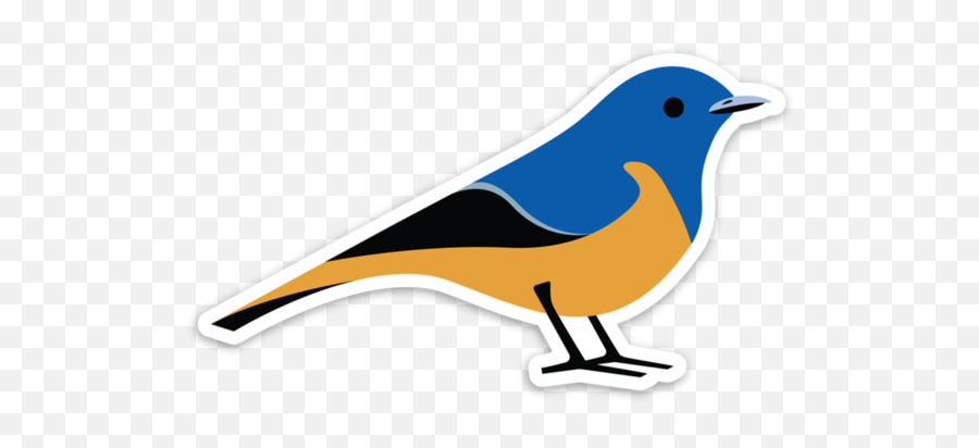 Blue Bird Sticker - Old World Flycatchers Png,Bluebird Icon