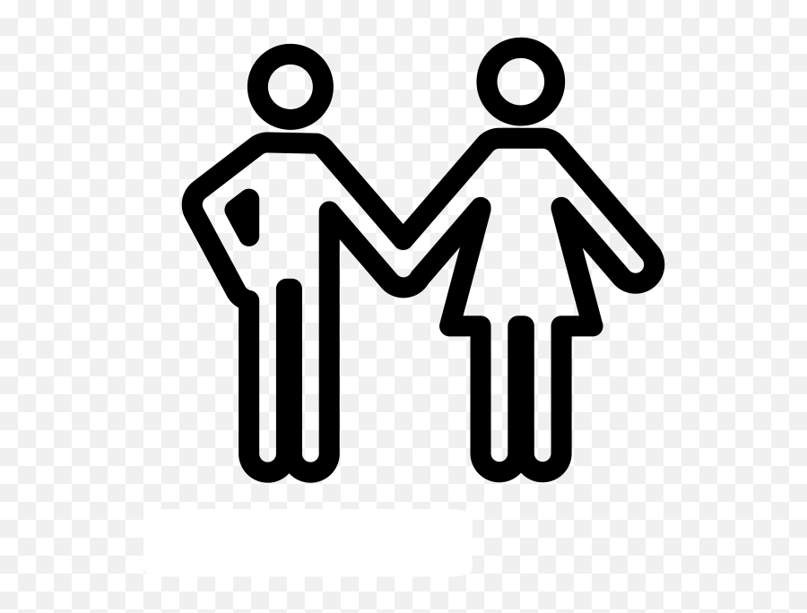 Couple Holding Hands Man Woman Icon Modern Full Size Png And - on Icon