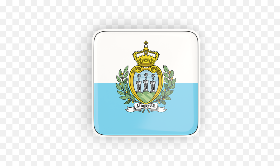 Square Icon With Frame Illustration Of Flag San Marino - San Marino Flag Square Png,San Icon