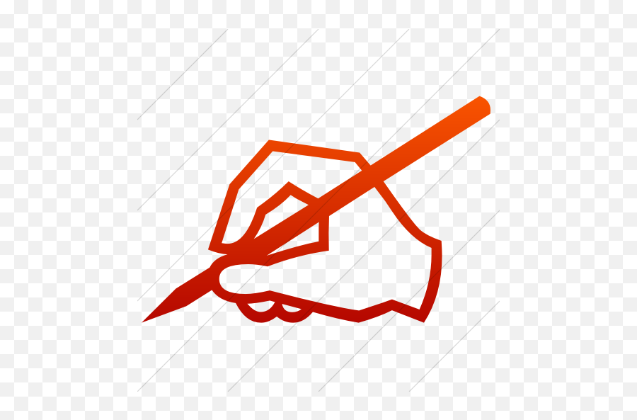 Iconsetc Simple Red Gradient Classica Signature Right Hand - Rewrite Clipart Png,Left Hand Icon