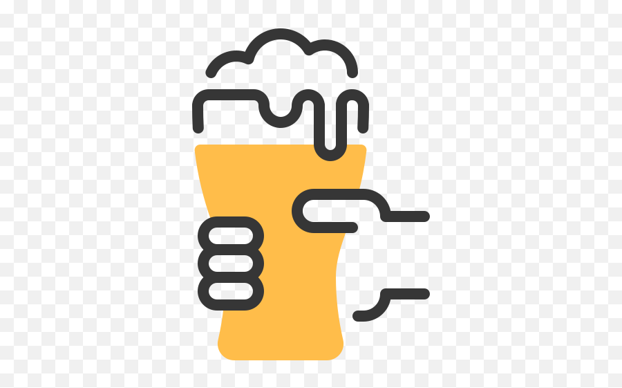 Glass Beer Beverage Alcohol Hand Party Free Icon - Icon Drink Alcohol Icon Png,Beer Glass Icon