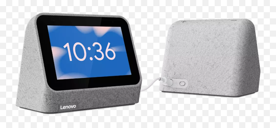 Smart Clock Gen 2 Blue With Charging Station Lenovo Us - Lenovo Smart Clock 2 Back Png,Ios 6 Clock Icon