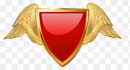 Library Of Free Heart With Wings Png - Black And Gold Shield Png,Gold Wings Png