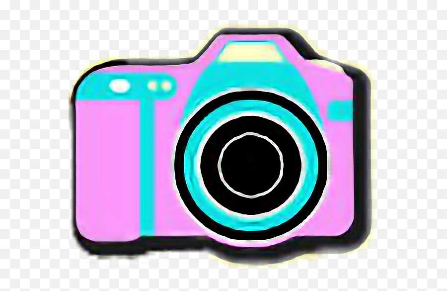 90u0027s Camera Pink Cute Radfreetoedit - Camera Clipart Full Digital Camera Png,Pink Camera Icon