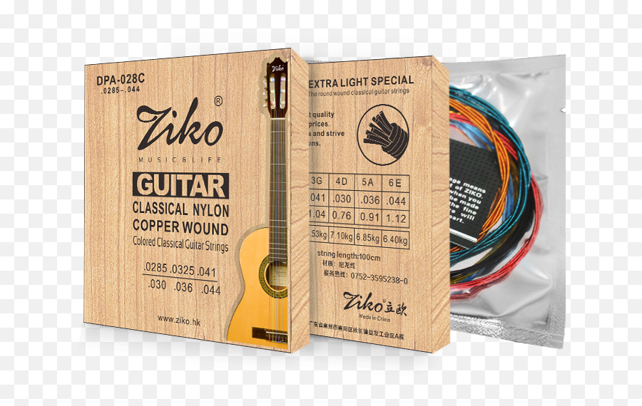 Colorful Nylon Guitar String Color Silly Classic - Hybrid Guitar Png,Classical Guitar Icon