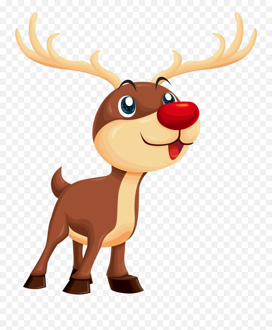 Download Free Png Cartoon Reindeer - Rudolph Clipart,Reindeer Clipart Png