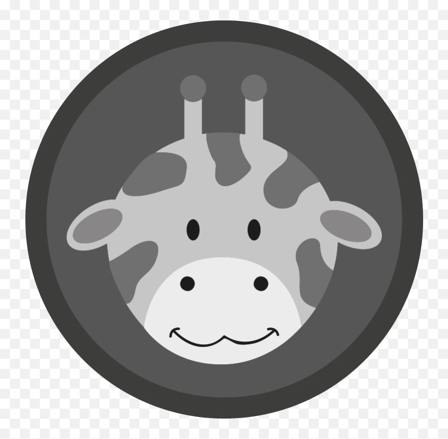 Nordic Gray Giraffe Baby Play Mat - Tenstickers Dot Png,Cow Face Icon