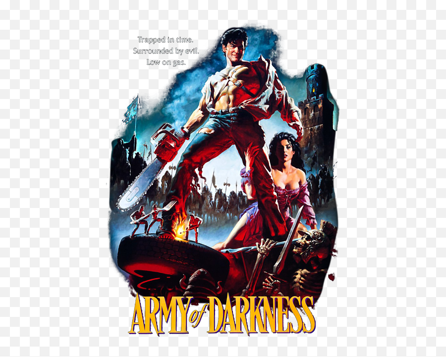 Army Of Darkness Poster Shower Curtain For Sale By Cerry Bell - Army Of Darkness High Res Png,Ash Vs Evil Dead Folder Icon