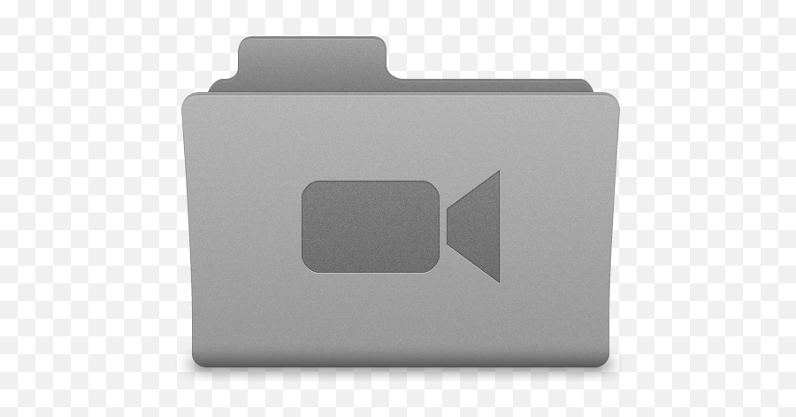 Grey Movies Folder Icon - Latt For Os X Icons Softiconscom Book Folder Icon Png,Video Folder Icon