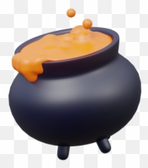 Halloween Pot 3d Illustrations Designs Images Vectors Hd - Dish png