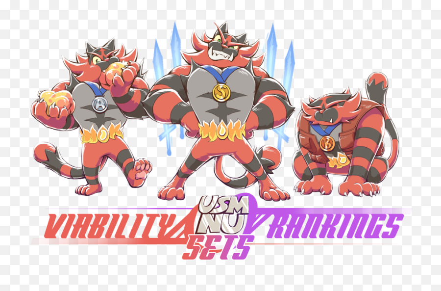 Usm Nu Sets Viability Rankings - Cartoon Png,Incineroar Png