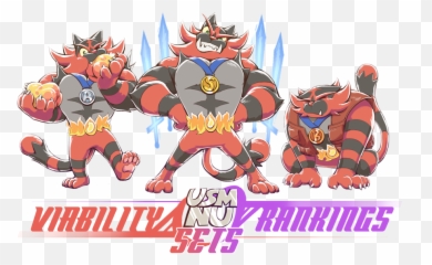 Usm Nu Sets Viability Rankings - Cartoon Png,Incineroar Png