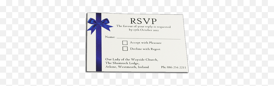 Rsvp Wedding Cards Printing By Reads In Dublin - Paper Product Png,Rsvp Png