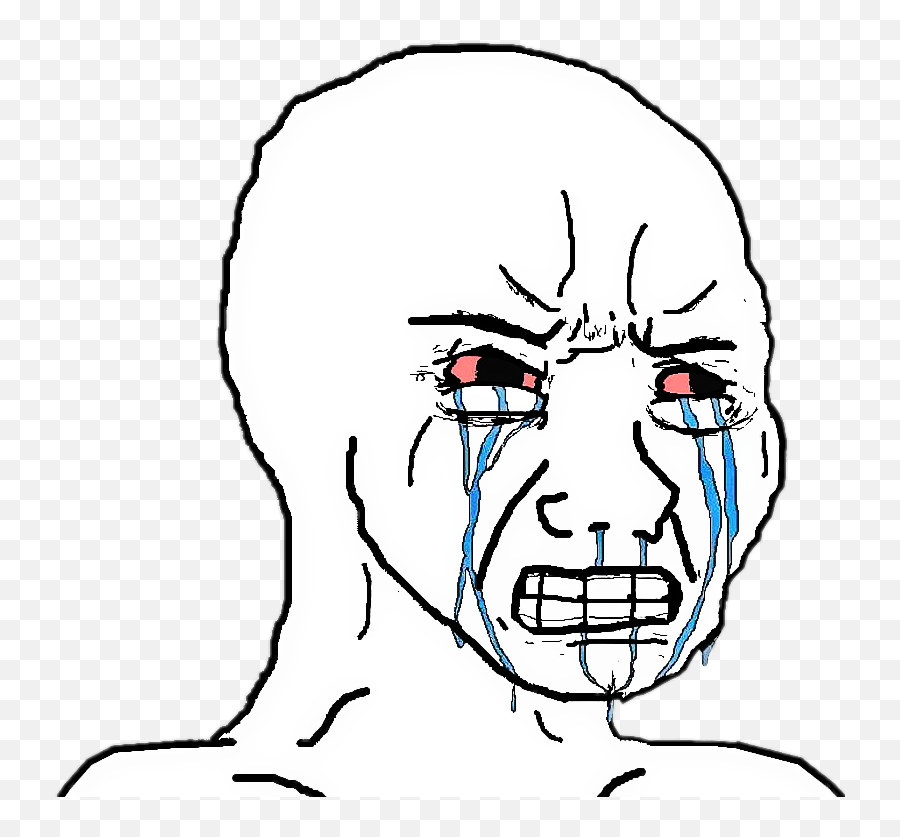 Troll Angry Crying Meme Depressed Memezasf Trendy Funny - Sad Face Meme Png,Angry Troll Face Png