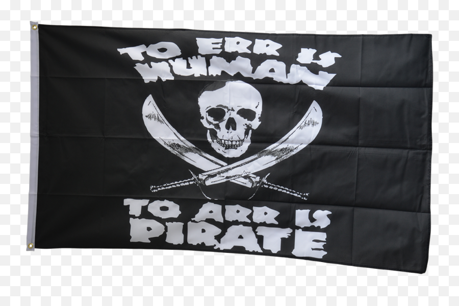 Pirate To Err Is Human Arr Flag - 3 X 5 Ft 90 X 150 Cm Jolly Roger Png,Pirate Flag Png