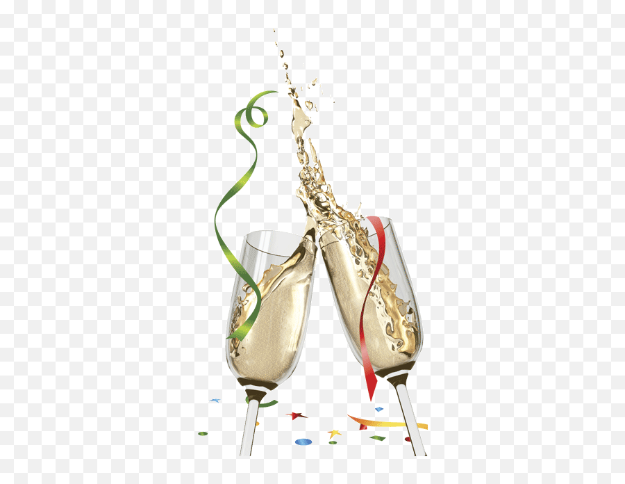 Champagne New Yearu0027s Transparent U0026 Png Clipart Free - Sparkling Wine Glass Png,New Year Transparent