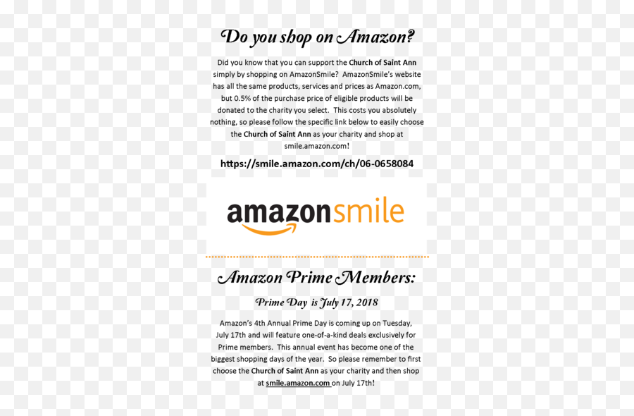 Download Did You Know That Can Help Support The Church - Amazon Png,Amazon Smile Png