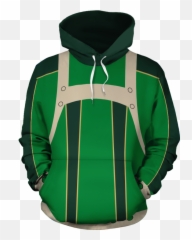 My Hero Academia Boku No Tsuyu Asui Zip Up Hoodie - Hood Png,Boku No Hero Academia Png