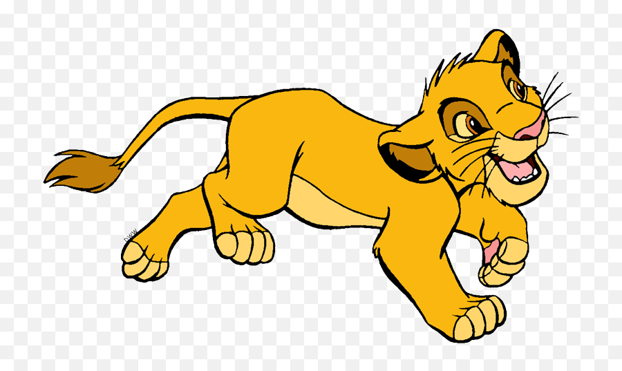 Library Of Young Simba Jpg Transparent Download Png Files - Lion Cartoon White Background,Simba Png