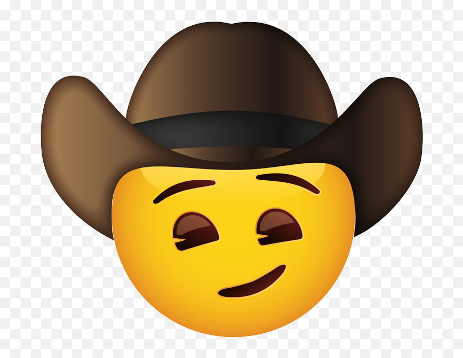 Cowboy Hat Face - Emoji De Comboy Png,Cowboy Emoji Png