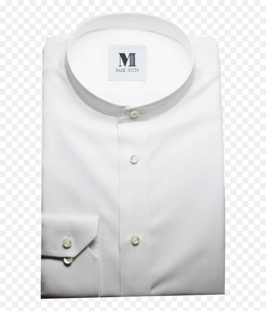 White Oxford With Mandarin Collar Png Shirts